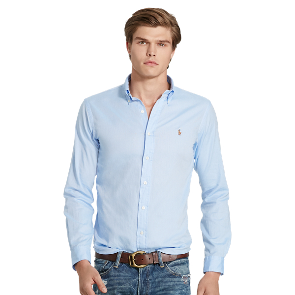 Slim Fit Chambray Oxford Shirt