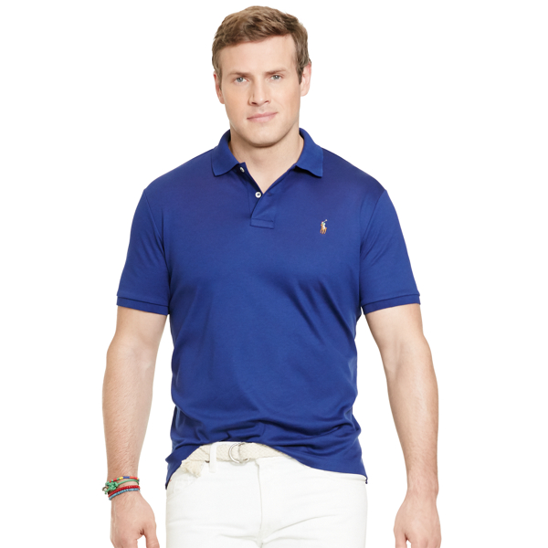 Driver Navy Classic Fit Soft-Touch Polo Big & Tall 1