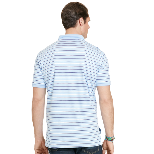 Elite Blue Multi Classic Fit Soft-Touch Polo Big & Tall 2