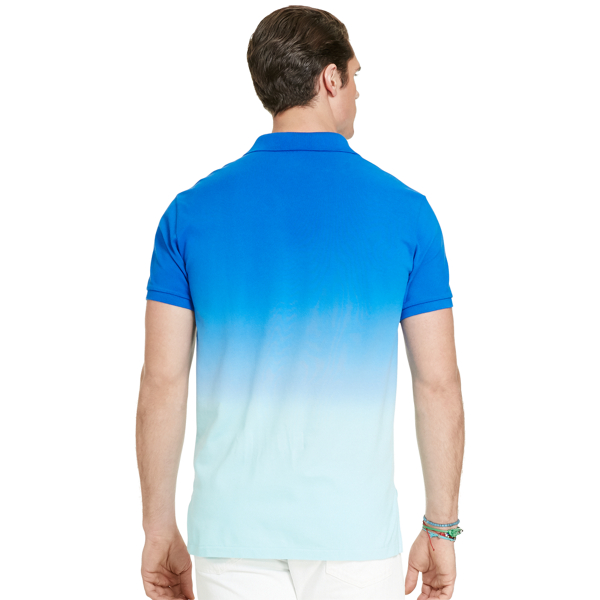 Bright Imperial Blue Classic Fit Mesh Polo Shirt Big & Tall 2