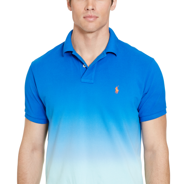 Bright Imperial Blue Classic Fit Mesh Polo Shirt Big & Tall 3