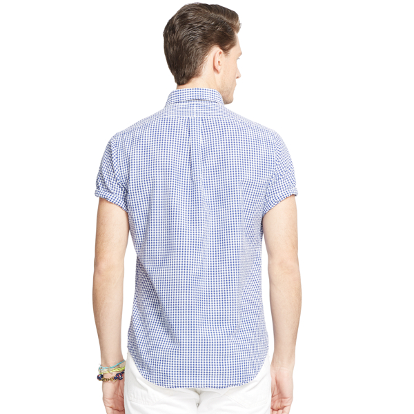 Rugby Royal/White Classic Fit Seersucker Shirt Big & Tall 2