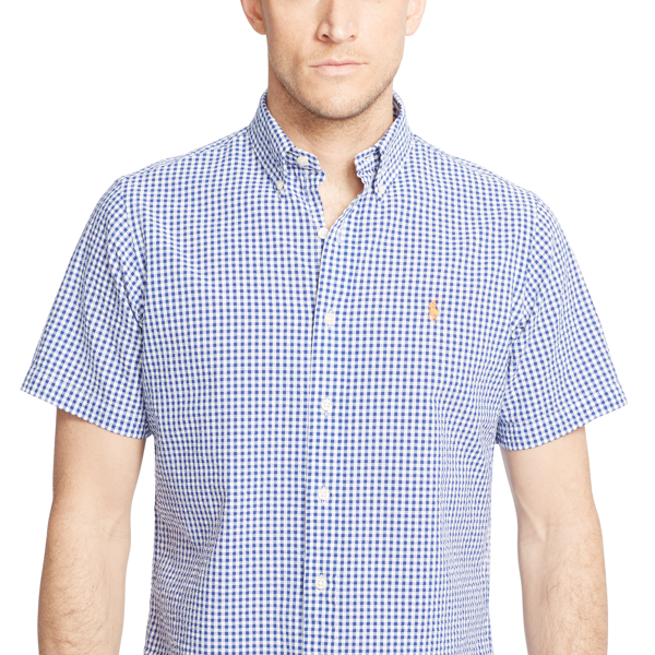 Rugby Royal/White Classic Fit Seersucker Shirt Big & Tall 3