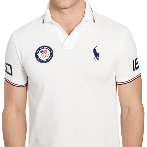 Team USA Custom Fit Mesh Polo