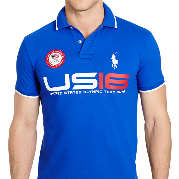 Rugby Royal Team USA Custom Fit Mesh Polo Polo Ralph Lauren 3