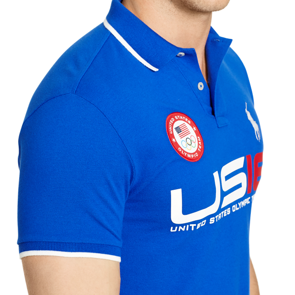 Rugby Royal Team USA Custom Fit Mesh Polo Polo Ralph Lauren 5