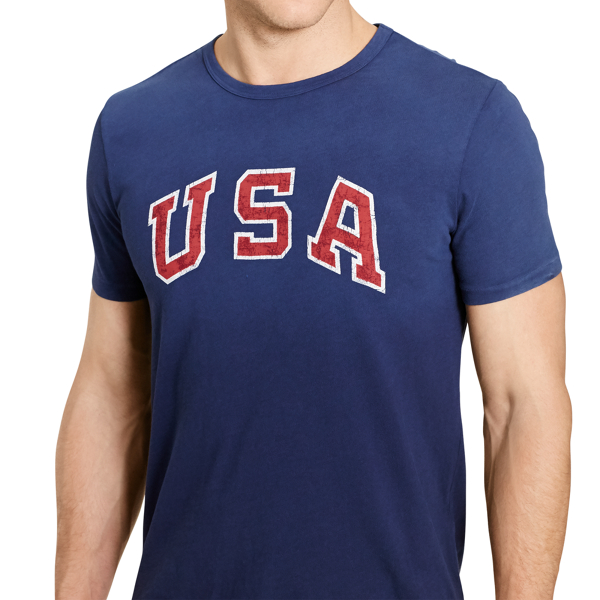 French Navy Team USA Custom-Fit T-Shirt Polo Ralph Lauren 3