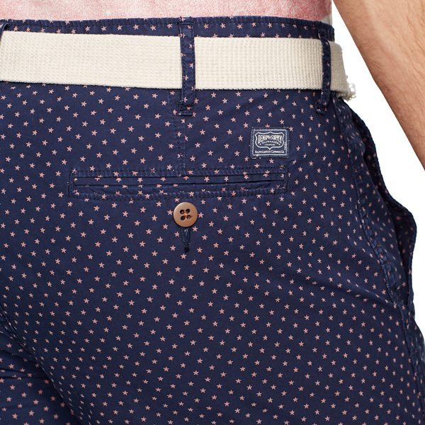 Mini Star Navy/Red Star Star-Print Chino Short Polo Denim & Supply 3