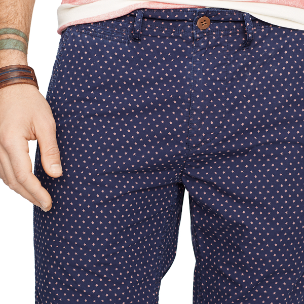 Mini Star Navy/Red Star Star-Print Chino Short Polo Denim & Supply 4