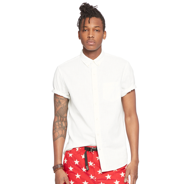 Whitewater Wash Chambray Short-Sleeve Shirt Polo Denim & Supply 3