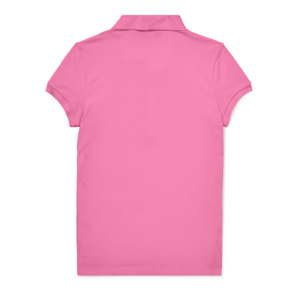 Poloshirt van stretchkatoenen mesh Girls 1.5-6.5 Years in Dalia Pink 2