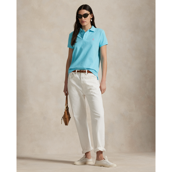 Turquoise Nova The Iconic Classic Fit Mesh Polo Shirt Polo Ralph Lauren 4