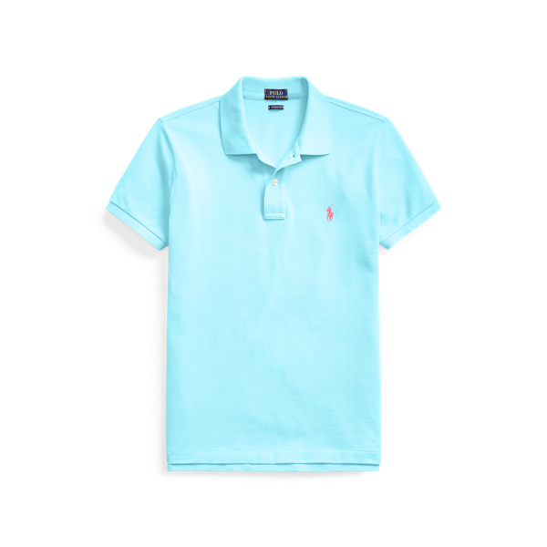 Turquoise Nova The Iconic Classic Fit Mesh Polo Shirt Polo Ralph Lauren 2