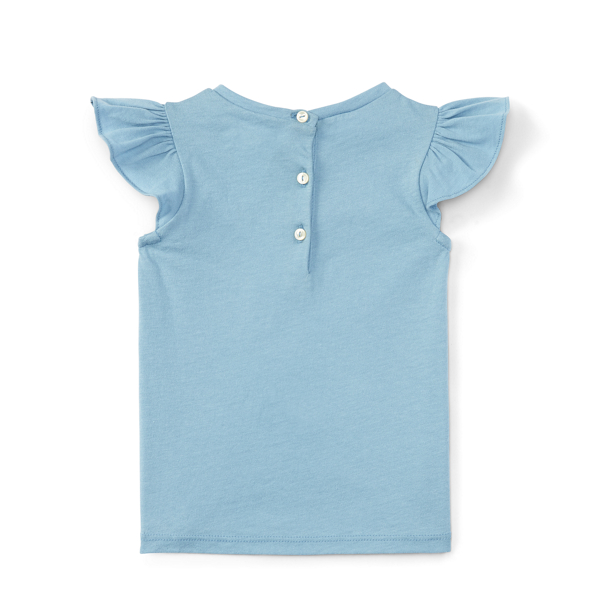 Blue Note Flutter-Sleeve Cotton Tee Baby Girl 2