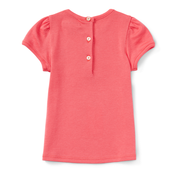 Sunrise Pink Pima Cotton-Blend Tee Baby Girl 2