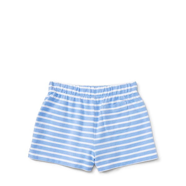 Harbor Island Blue/White Striped Cotton Mesh Short Girls 7-16 2