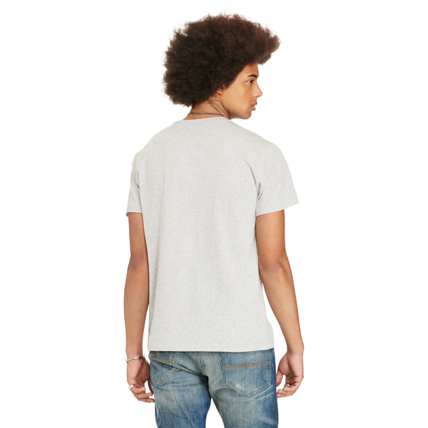 Granite Heather Cotton Jersey Graphic Tee Polo Denim & Supply 2