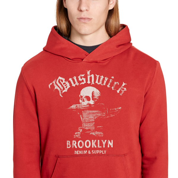 Sportsman Orange Bushwick French Terry Graphic Hoodie Polo Denim & Supply 3