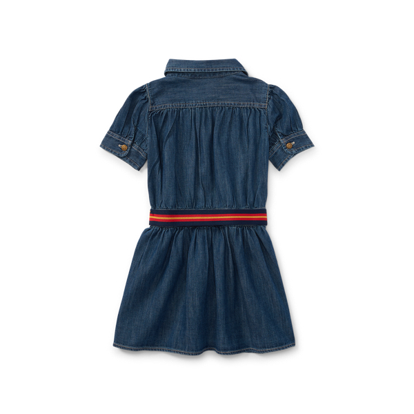 Denim-Hemdkleid mit G&uuml;rtel Girls 1.5-6.5 Years in Navy 2
