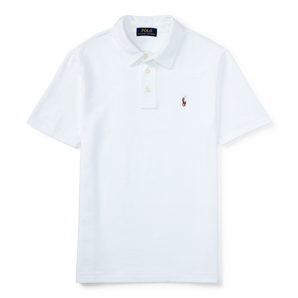 White Hampton Knit Oxford Shirt Boys 2-7 1
