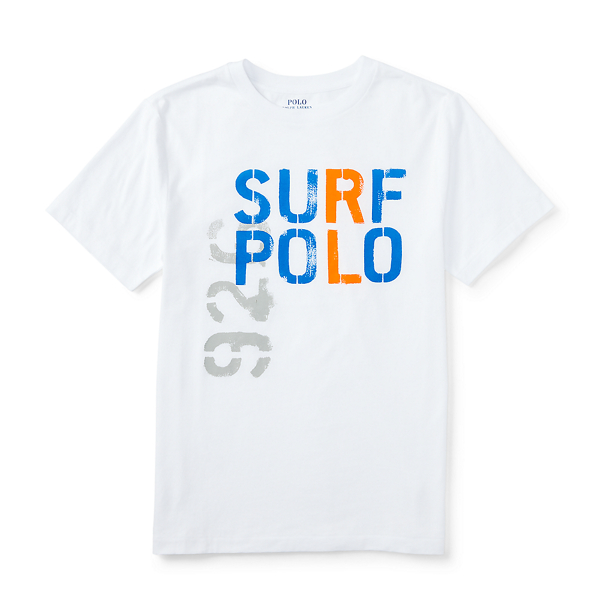 White Cotton Jersey Graphic Tee Boys 8-20 1