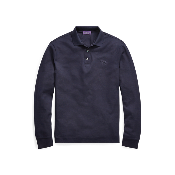 Navy long sleeve ralph lauren polo on sale