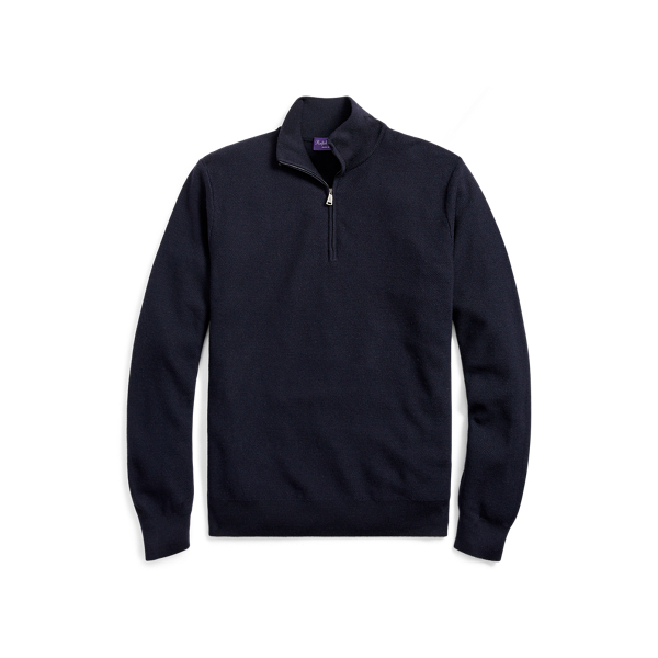 Merino-Cashmere Pique Jumper Purple Label 1