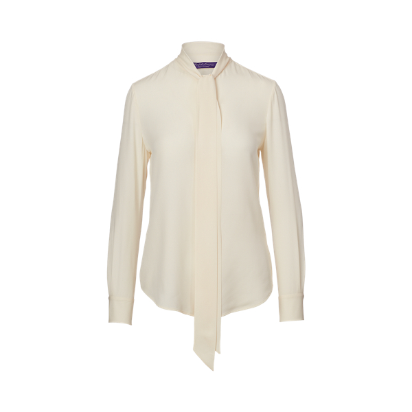 Sheryl Silk Necktie Blouse Ralph Lauren Collection 1
