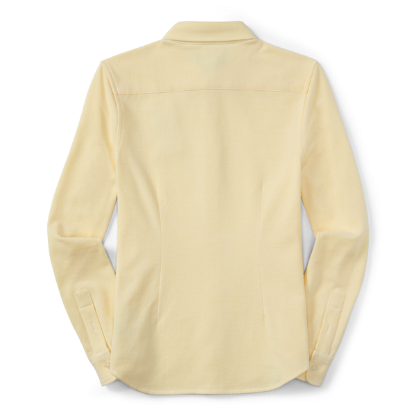Wicket Yellow/White Knit Oxford Shirt Girls 2-6x 2