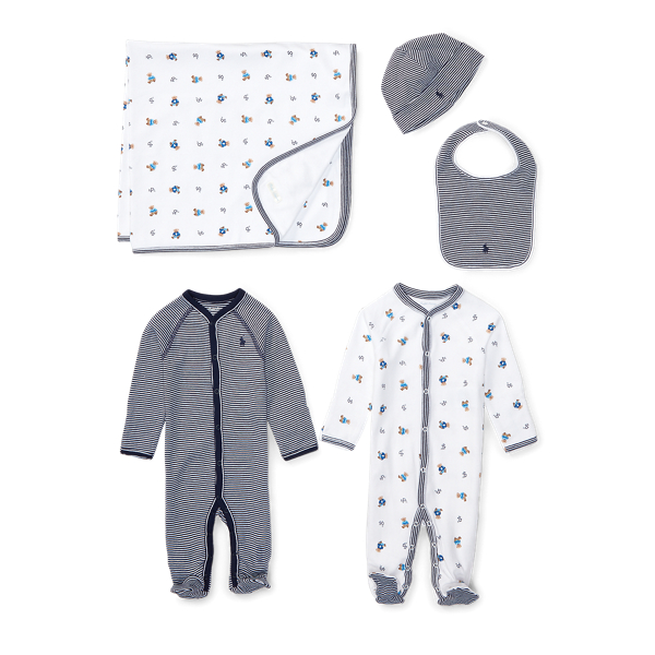 Navy Multi Take-Me-Home 5-Piece Gift Set Baby Boy 2