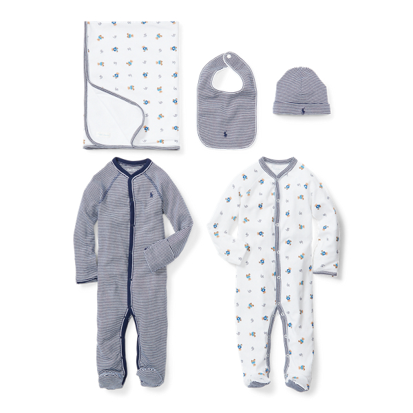 Navy Multi Take-Me-Home 5-Piece Gift Set Baby Boy 3