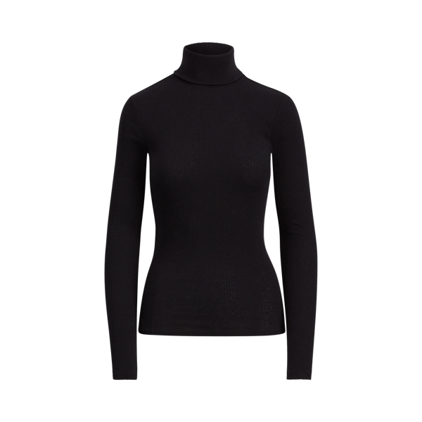 Black Slim Fit Cashmere Turtleneck Jumper Polo Ralph Lauren 2