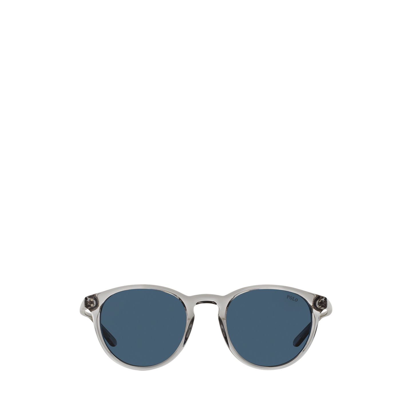 Мужские солнцезащитные очки Ralph Lauren Heritage Round Sunglasses, цвет: Блестящий серый — фото 1