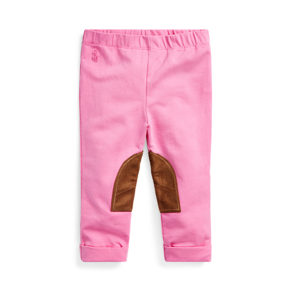 White Stretch Jersey Legging Baby Girl 1