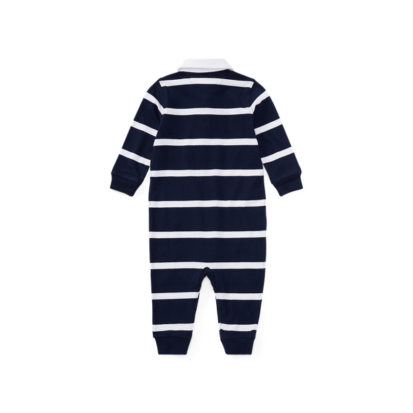 Ralph lauren white baby romper best sale