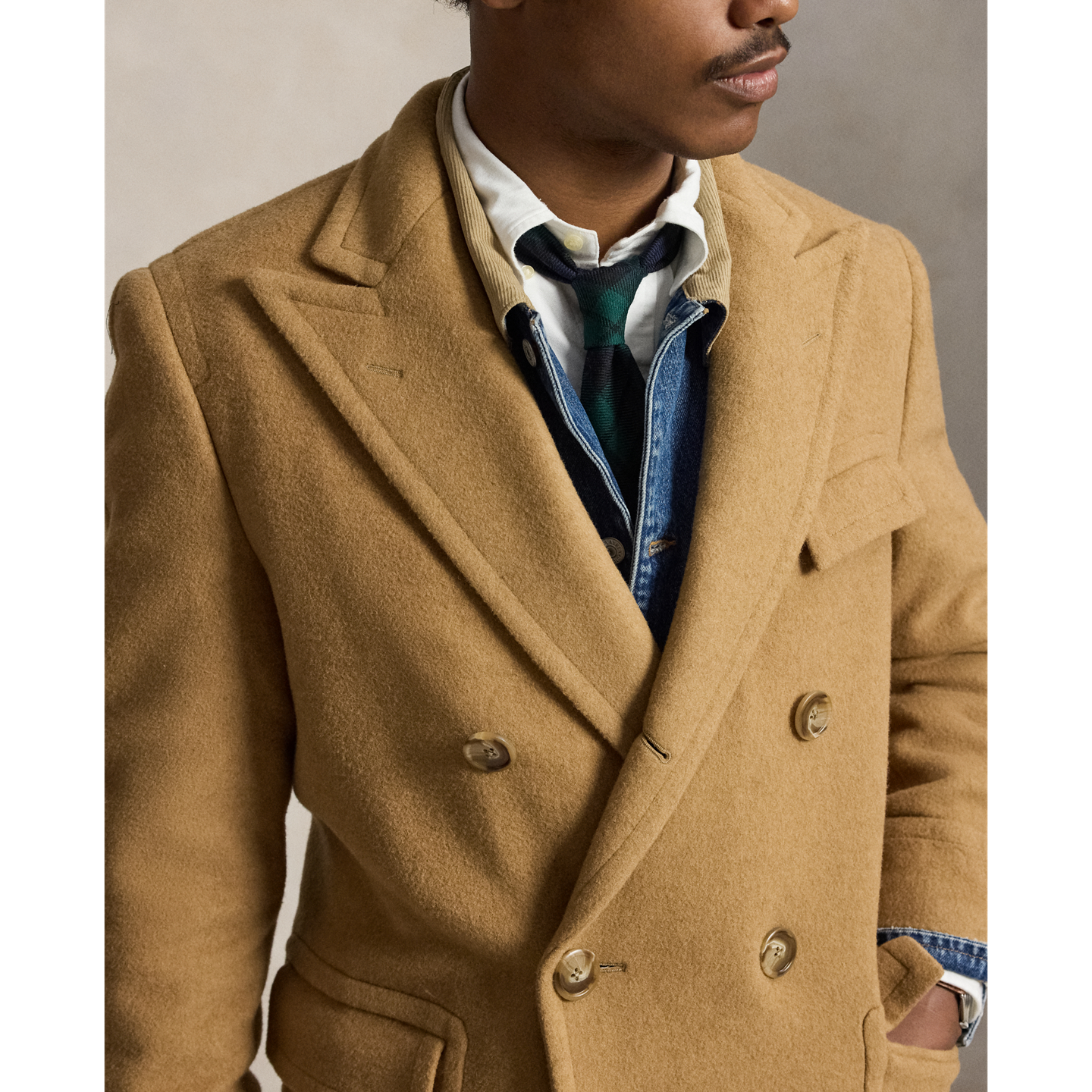 Мужское пальто Ralph Lauren The Camel-Hair Polo Coat, цвет: Верблюжий — фото 3