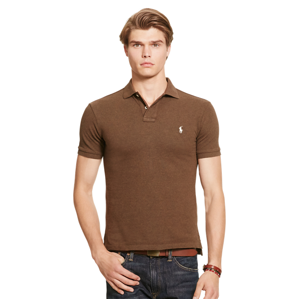 Slim Fit Mesh Polo Shirt