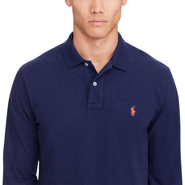 Newport Navy Custom Slim Cotton Mesh Polo Polo Ralph Lauren 3