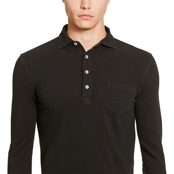 Polo Black Featherweight Mesh Shirt Polo Ralph Lauren 3
