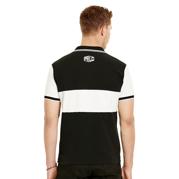 Polo Black/Pure White Custom Fit Mesh Polo Shirt Polo Ralph Lauren 2