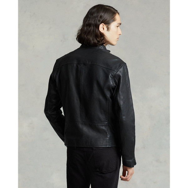 Lambskin Cafe Racer Jacket Ralph Lauren