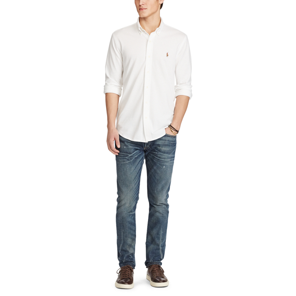 White Knit&nbsp;Oxford Shirt Polo Ralph Lauren 2