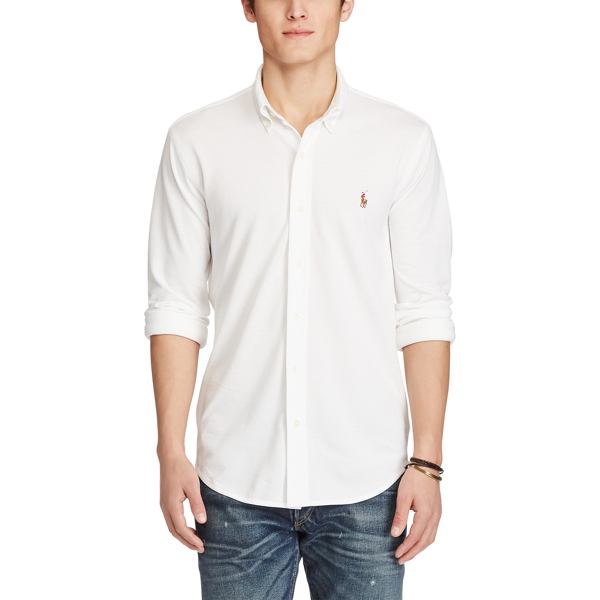 White Knit&nbsp;Oxford Shirt Polo Ralph Lauren 3
