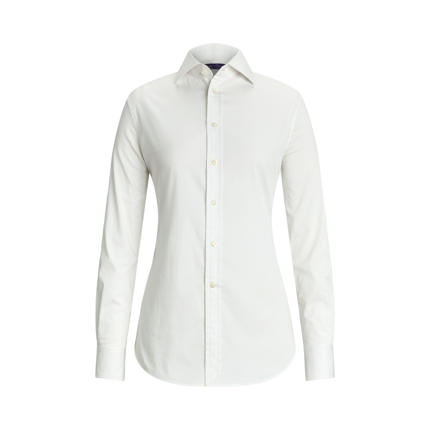 Женская рубашка Ralph Lauren Charmain Slim Fit Stretch Poplin, цвет: Белый — фото 5