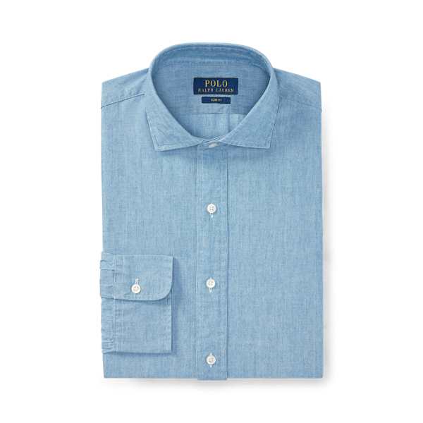 Slim Fit Indigo Chambray Shirt Polo Ralph Lauren 1