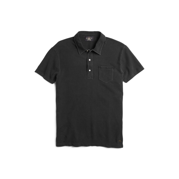 Indigo Mesh Pocket Polo Shirt