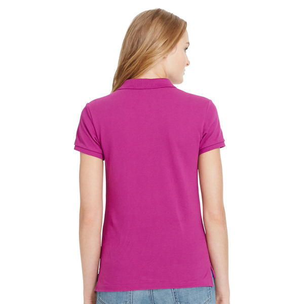 Bright Magenta Classic Fit Cotton Mesh Polo Polo Ralph Lauren 4