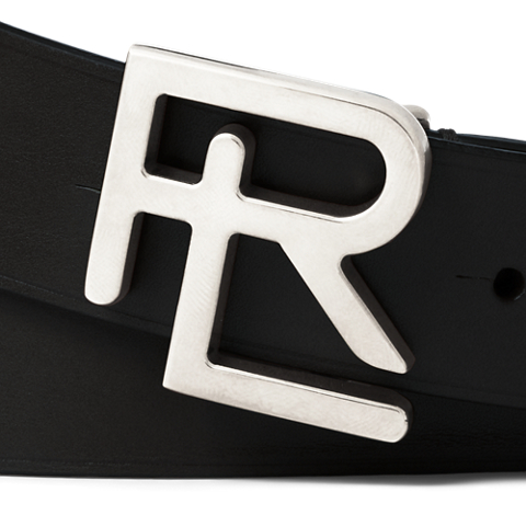 Мужской ремень Ralph Lauren RL Vachetta Leather, цвет: Чёрный