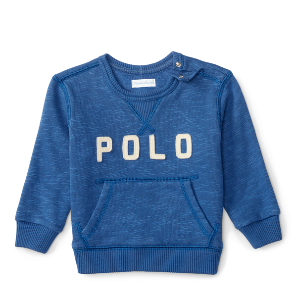 Haven Blue Cotton-Blend-Fleece Sweatshirt Baby Boy 1