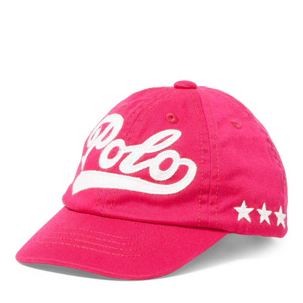 Sport Pink Polo Cotton Chino Baseball Cap Baby Girl 1